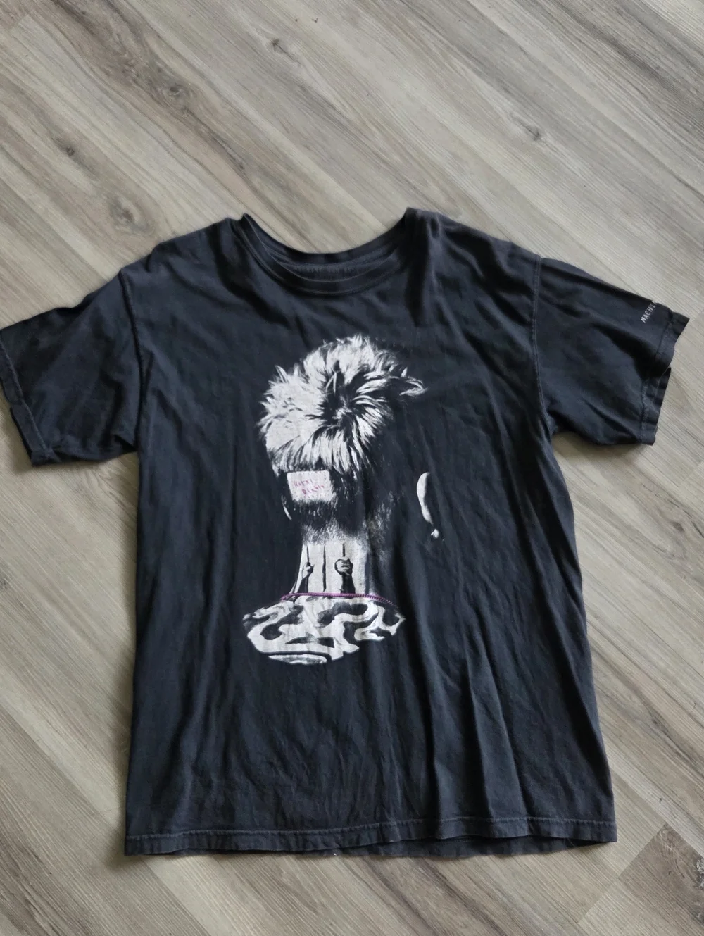 Machine Gun Kelly Hotel Diablo Tour Shirt Head Tattoo Double Sided Official Sz L